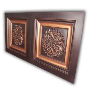 8268 Faux Tin Ceiling Tile- Antique Copper