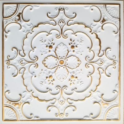 TD19 Victorian Era Faux Tin Ceiling Tile