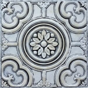 TD50 Salt and Pepper Rustic Tin Ceiling Tiles