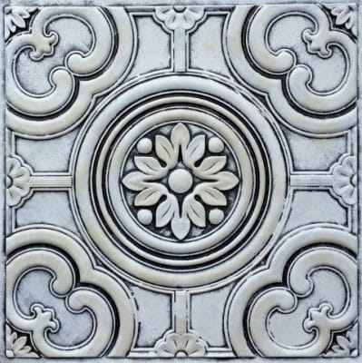 TD50 Salt and Pepper Rustic Tin Ceiling Tiles