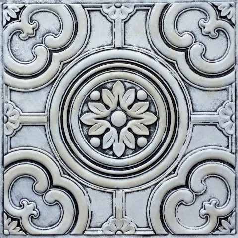 TD50 Salt and Pepper Rustic Tin Ceiling Tiles
