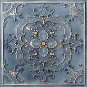TD19 Rustic Copper Faux Tin Ceiling Tiles (12)