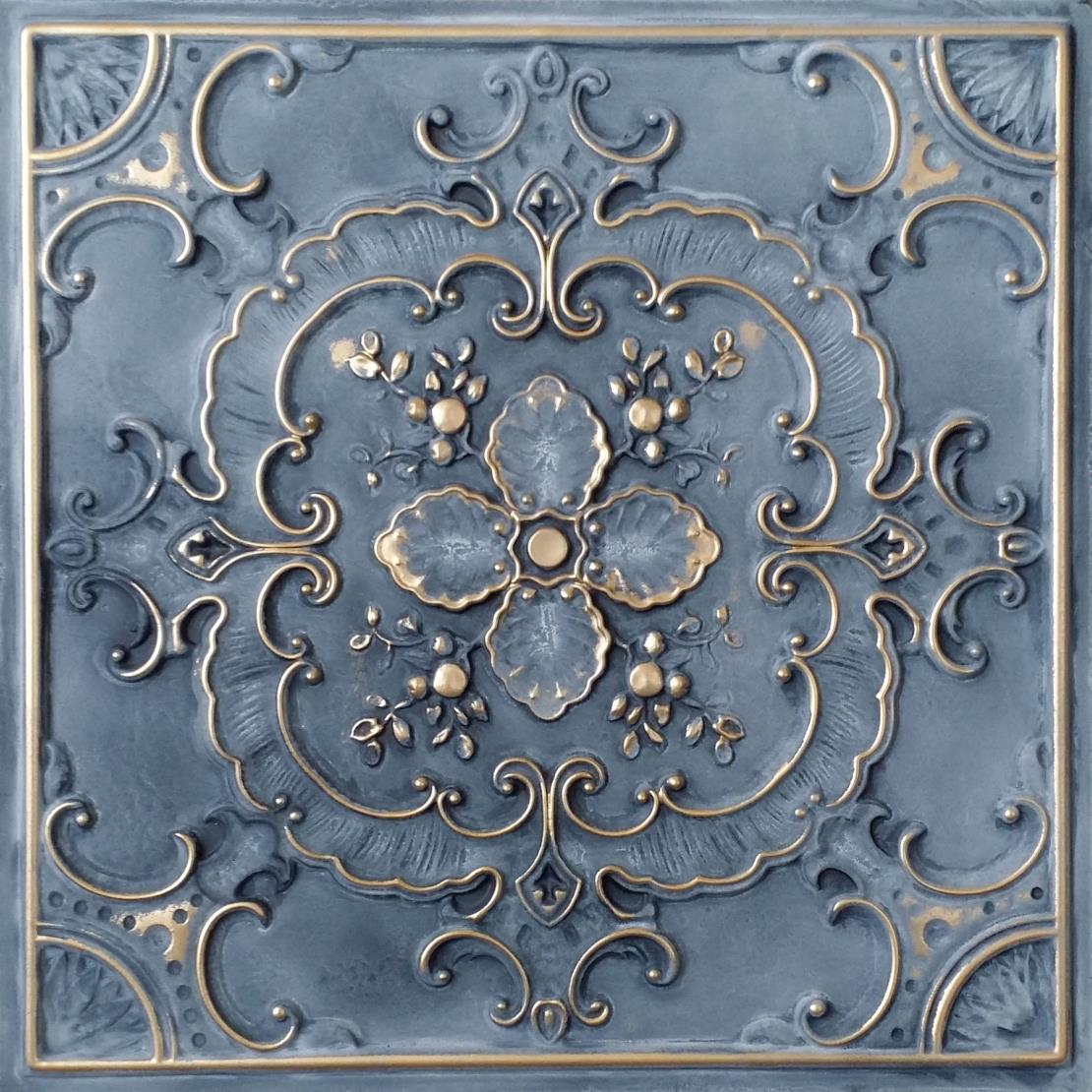 TD19 Victorian Era Faux Tin Ceiling Tile