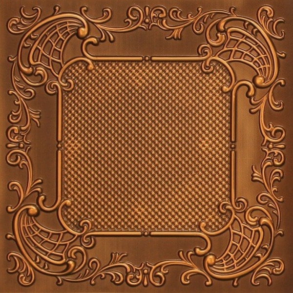 269 Faux Tin Ceiling Tile - Antique Gold