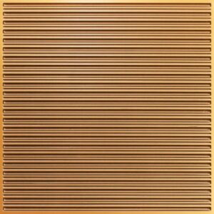 251 Gold Parallel Lined Tin Ceiling Tiles