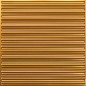 251 Gold Parallel Lined Tin Ceiling Tiles