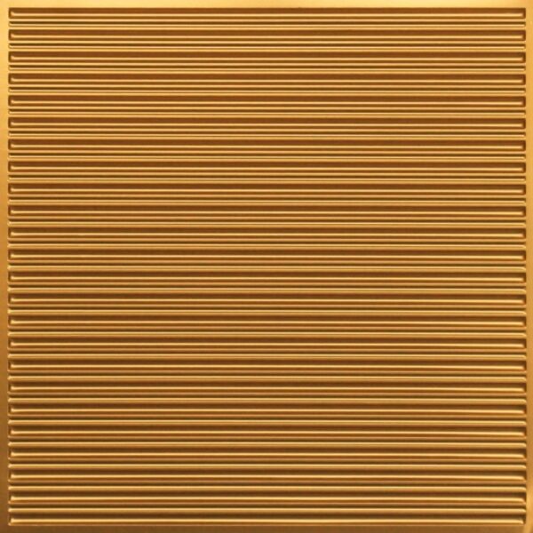 251 Gold Parallel Lined Tin Ceiling Tiles
