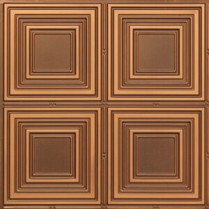 257 Faux Tin Ceiling Tile - Antique Gold