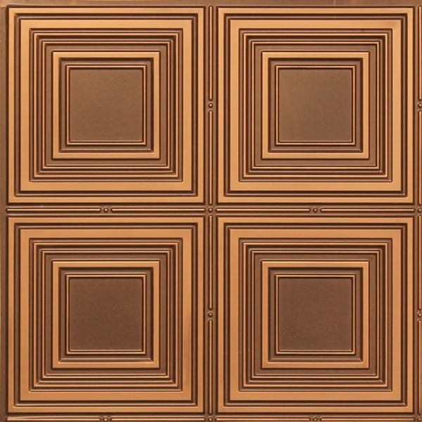 257 Faux Tin Ceiling Tile - Antique Gold
