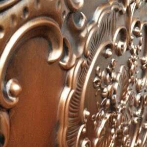 TD19 Faux Tin Ceiling Tile - Aged Copper