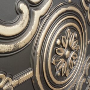 TD50 Classic Aged Bronze Rustic Tin Ceiling Tiles