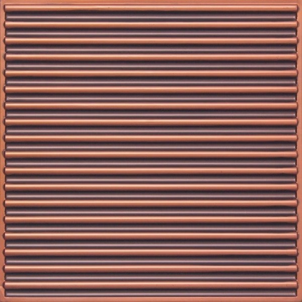 261 Antique Copper Parallel Lined Ceiling Tiles