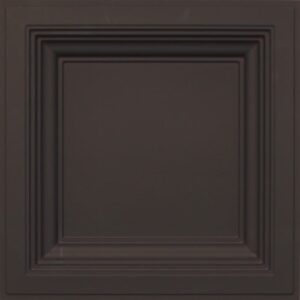 274 Black Matte Square Raised Border Tin Ceiling Tiles