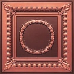 275 Faux Tin Ceiling Tile - Antique Copper