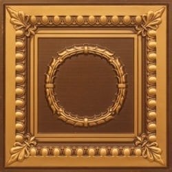 275 Faux Tin Ceiling Tile - Antique Gold