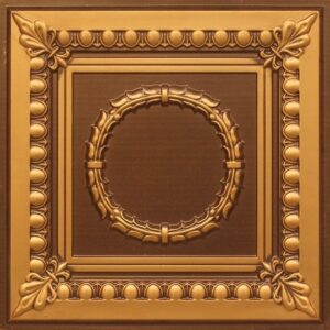 275 Faux Tin Ceiling Tile - Antique Gold