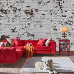 MU1562 - Peeling Paint Brick Wall