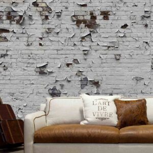 MU1562 - Peeling Paint Brick Wall