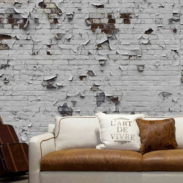 MU1562 - Peeling Paint Brick Wall