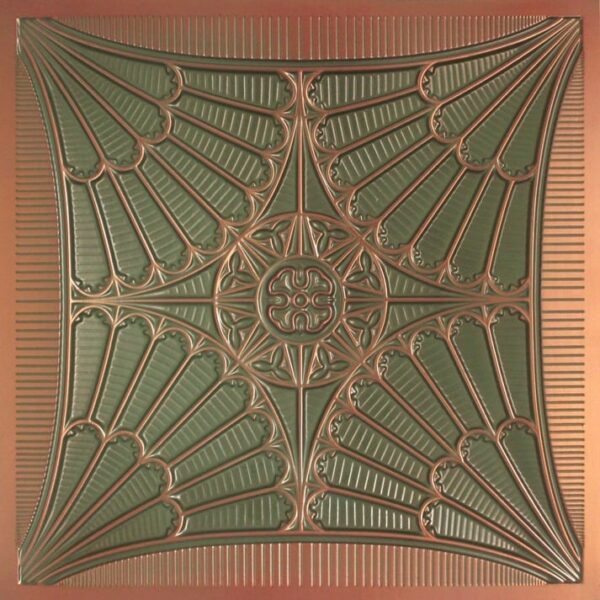 254 Patina Copper Oriental Tin Ceiling Tiles