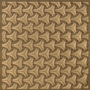 283 Faux Tin Ceiling Tile - Antique Gold