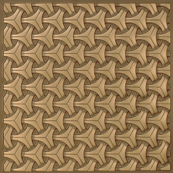 283 Faux Tin Ceiling Tile - Antique Gold