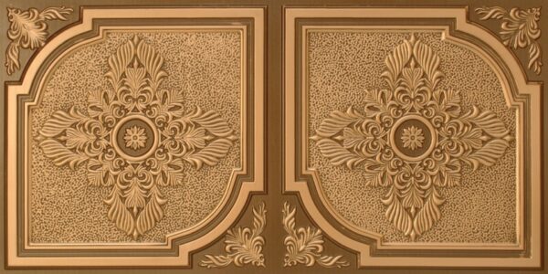8280 Faux Tin Ceiling Tile - Antique Gold