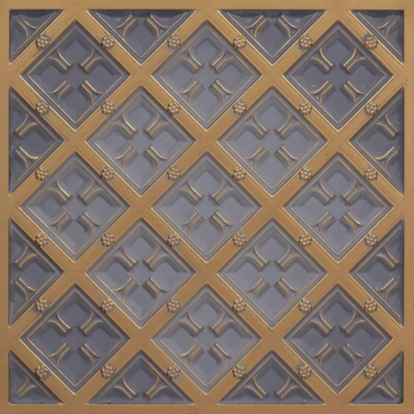 279 Faux Tin Ceiling Tile - Antique Silver