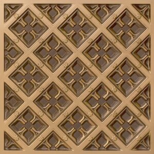 279 Faux Tin Ceiling Tile - Antique Gold