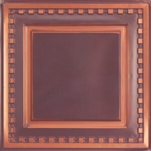 234 Faux Tin Ceiling Tile - Antique Copper
