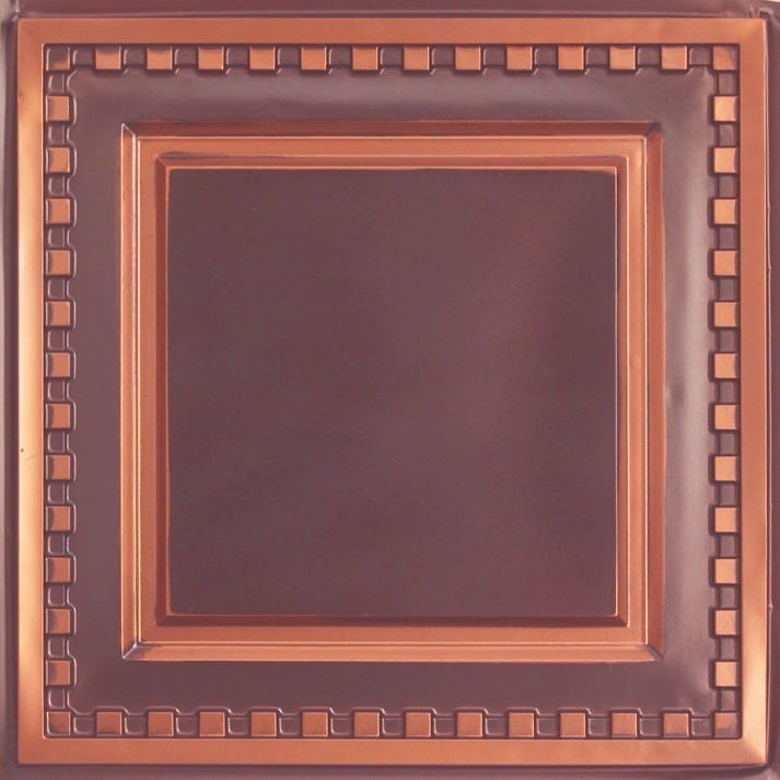 234 Faux Tin Ceiling Tile - Antique Copper