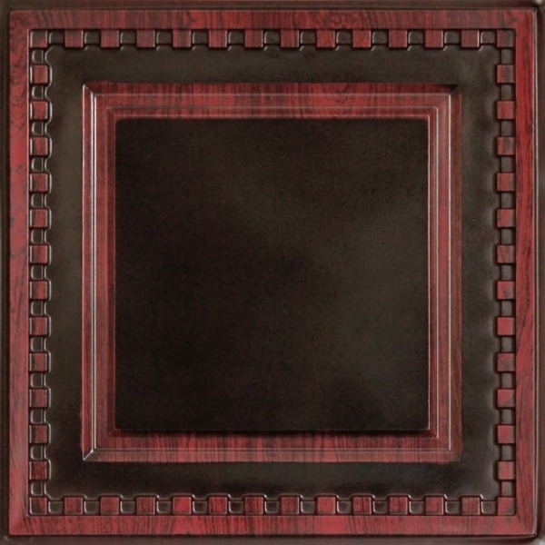 234 Faux Tin Ceiling Tile - Antique Copper