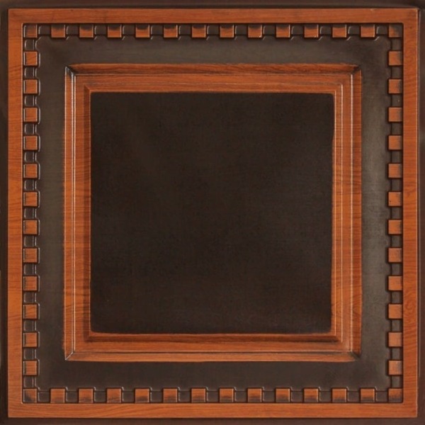 234 Faux Tin Ceiling Tile - Antique Copper