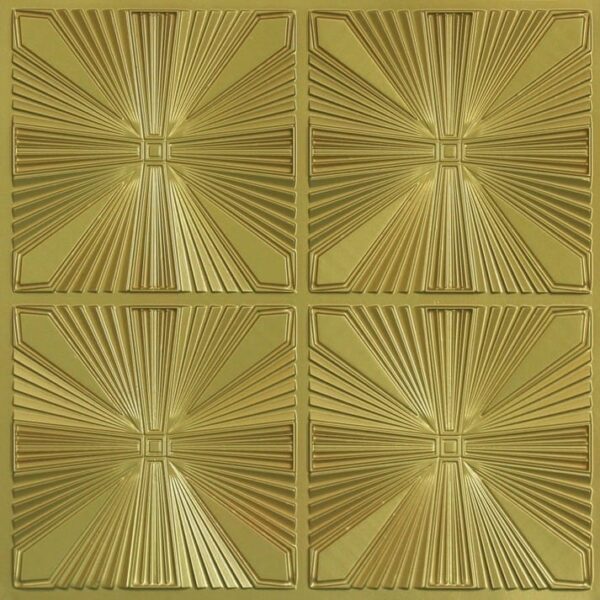 242 Brass Cathedral Tin Ceiling Tiles