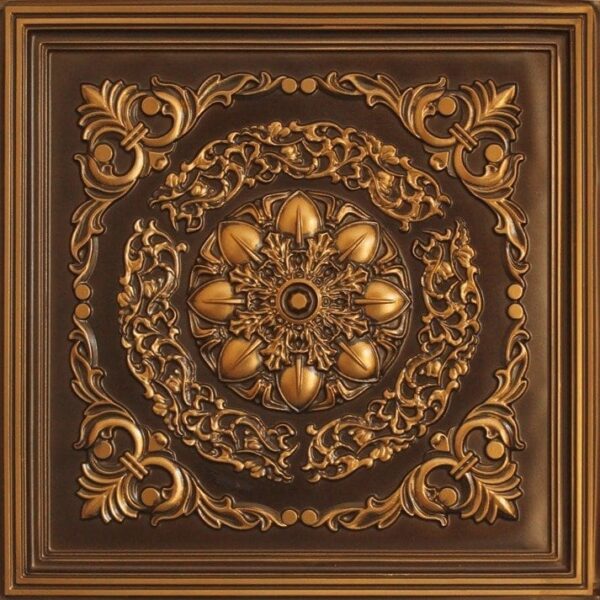 247 Antique Gold Traditional Tin Ceiling Tiles