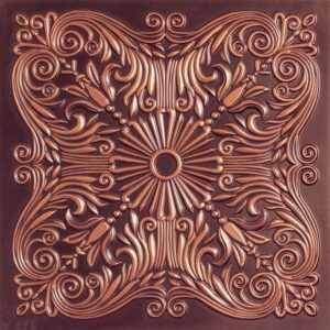 252  Faux Tin Ceiling Tile - Antique Copper