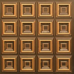 270 Faux Tin Ceiling Tile - Antique Gold