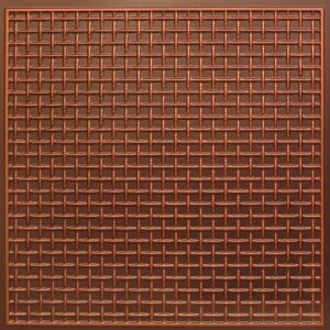 271 Antique Copper Cage Pattern Tin Ceiling Tiles