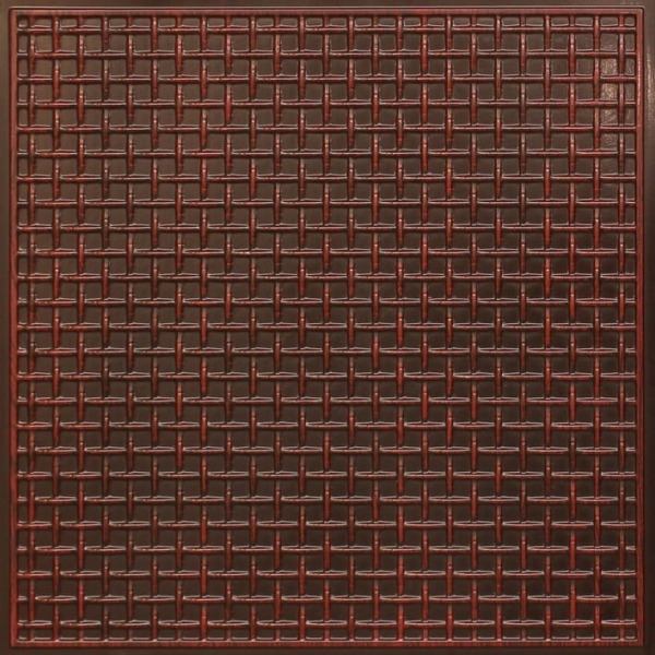 271 Antique Copper Cage Pattern Tin Ceiling Tiles