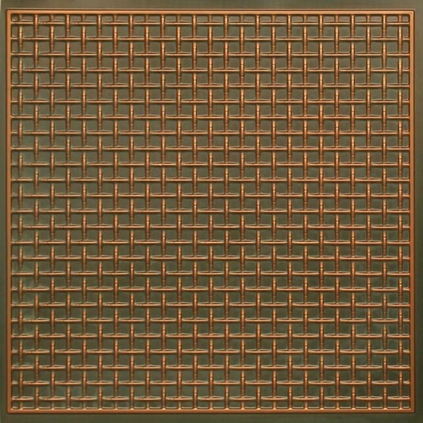 271 Antique Copper Cage Pattern Tin Ceiling Tiles