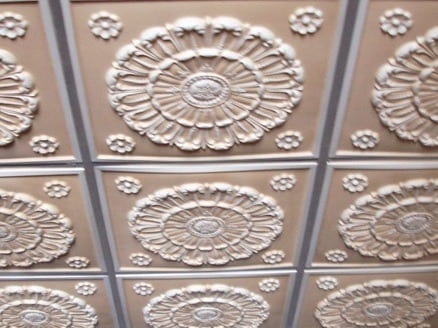 Lot of 50 tiles  - 151 Faux Tin White Matte
