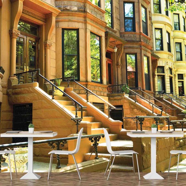 1644R_Famous Brownstone Row Houses in Brooklyn, New-York