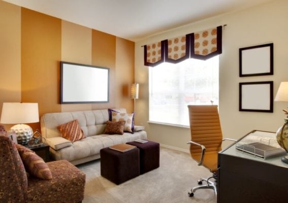 office-with-orange-accent-walls