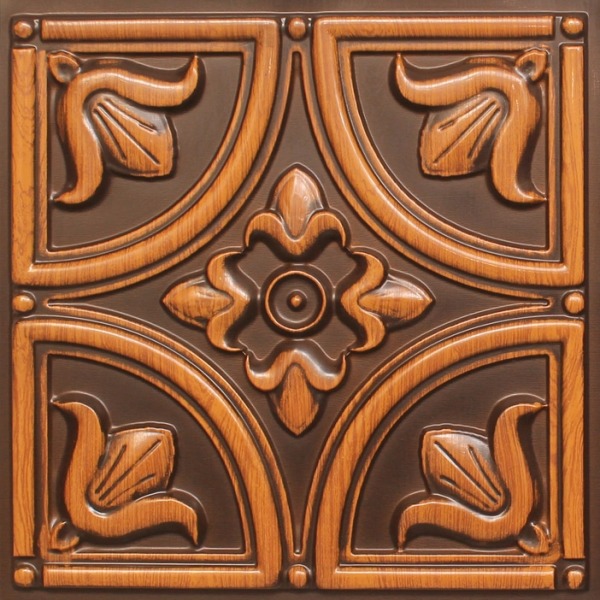 273 Antique Brass Nature Tin Ceiling Tile