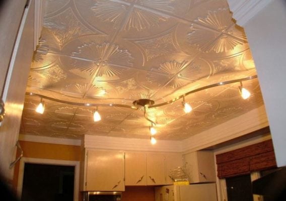 Faux tin ceiling tile Houston