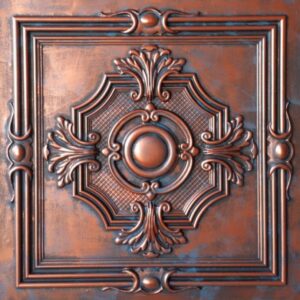 TD38 Rustic Copper Victorian Tin Ceiling Tiles
