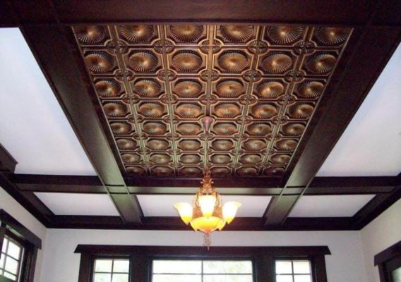 The purpose of ceiling tiles