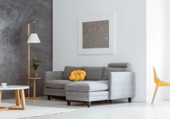 interior design with accent wall