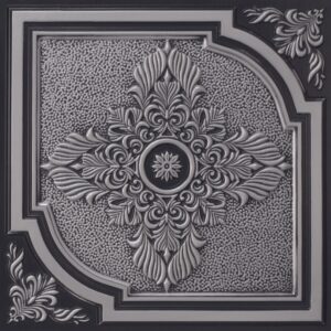 280 Antique Silver Elegant Flower Tin Ceiling Tiles