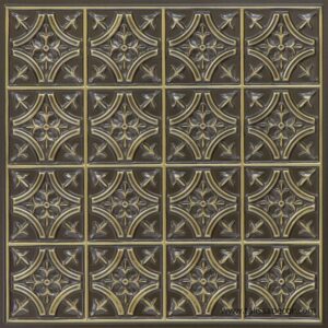 290 Antique Brass Classic Tin Ceiling Tiles